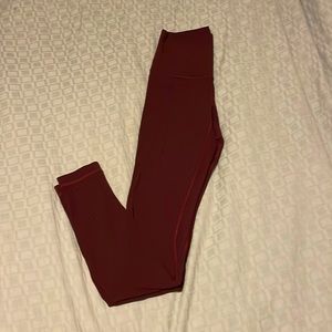 Lululemon maroon leggings